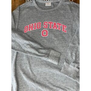 Steve & Barrys Ohio State Buckeyes Thermal Shirt Mens XL Grey Long Sleeve Waffle